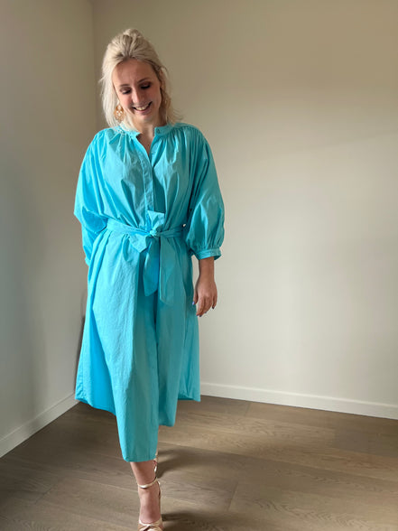 Balloon dress turquoise