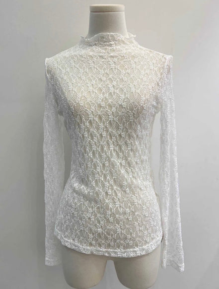 White lace top