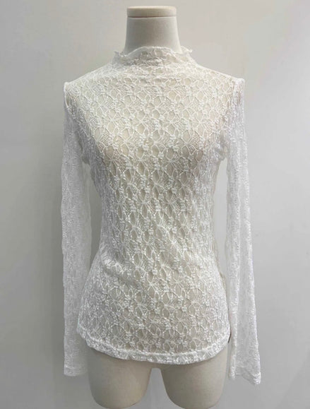 White lace top