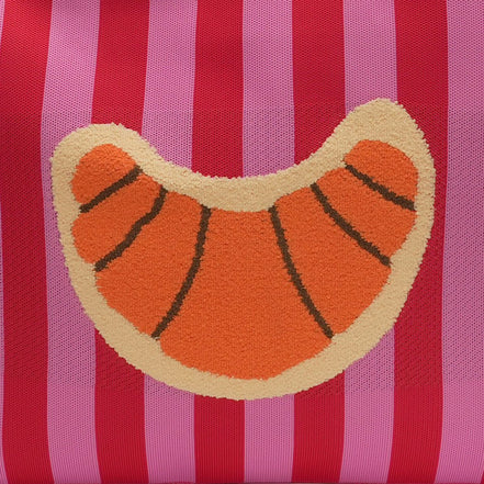 Croissant bag pink / red