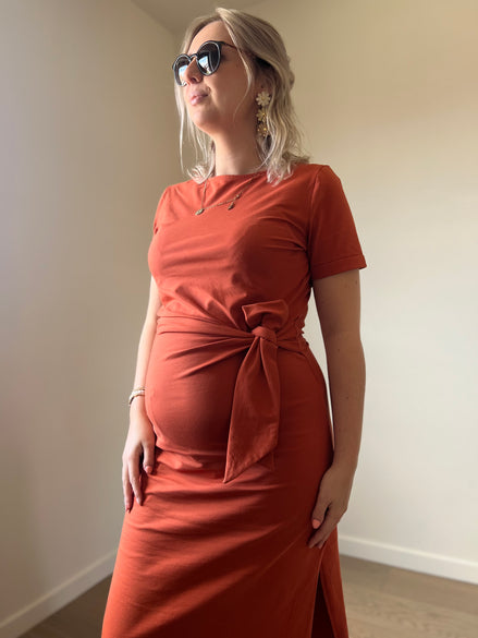 Terracotta wrapdress