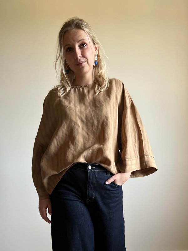 Camel striped shirt