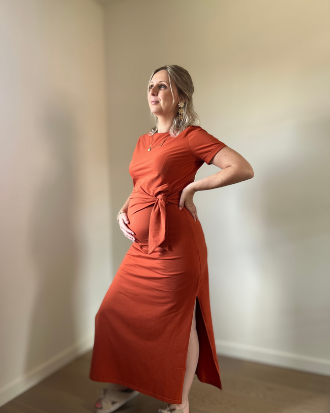 Terracotta wrapdress