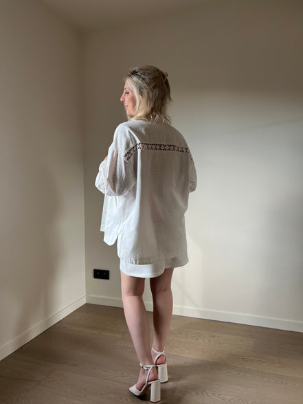 Crochet jacket white