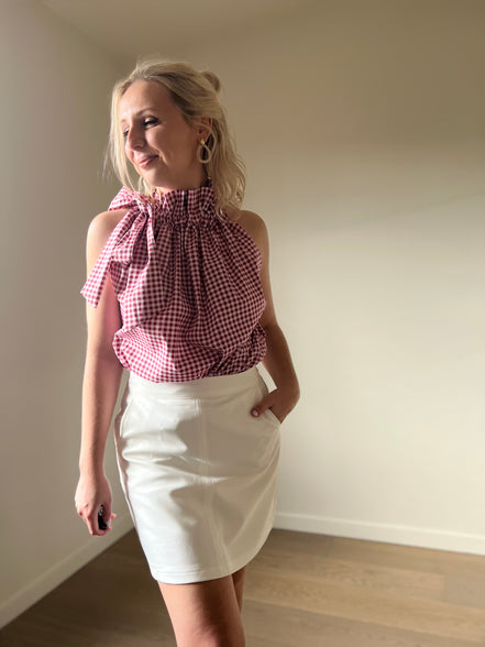 Op maat gemaakte rok wit