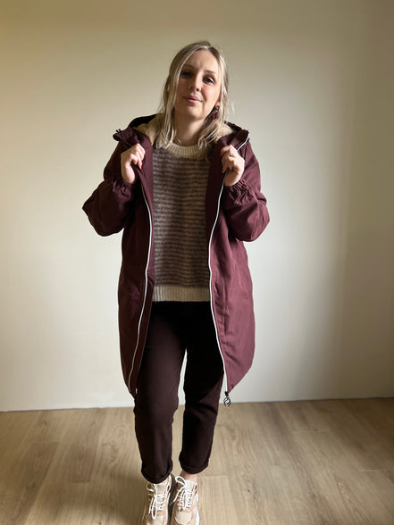 Stella parka jacket bordeaux