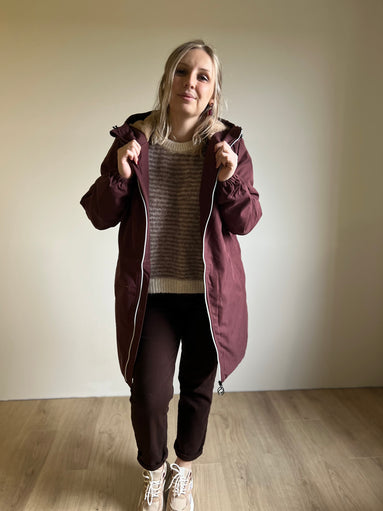 Stella parka jacket bordeaux