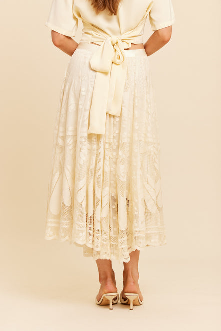Estrid lace skirt