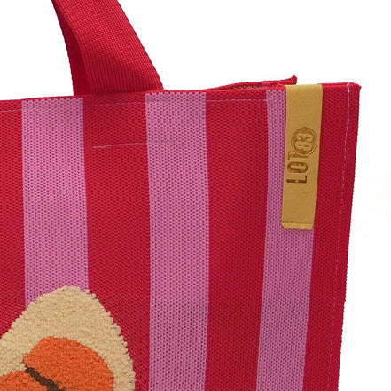 Croissant bag pink / red