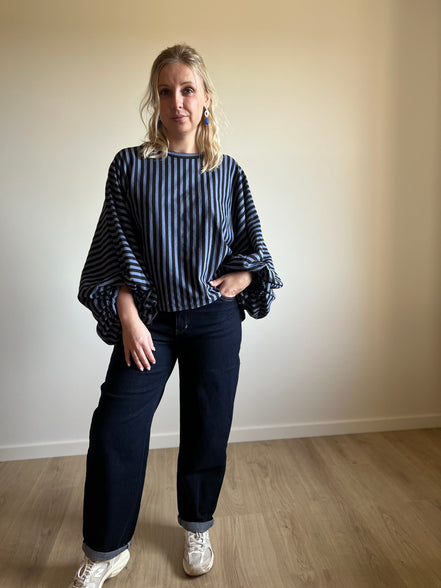 Mom jeans brut blue