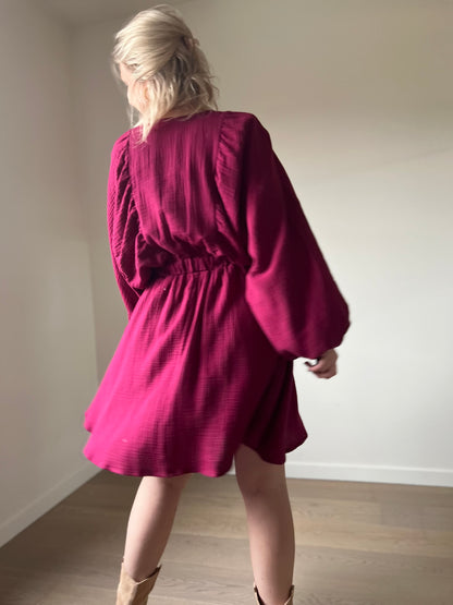 Tetra dress burgundy