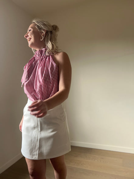 Op maat gemaakte rok wit