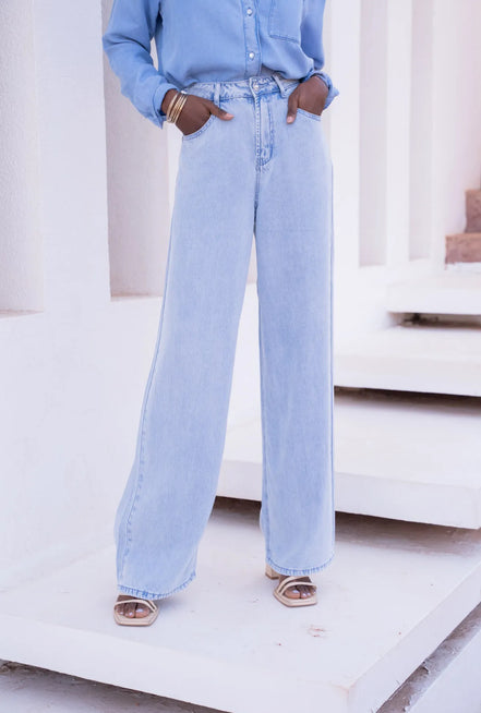 Wijde lyocell jeans
