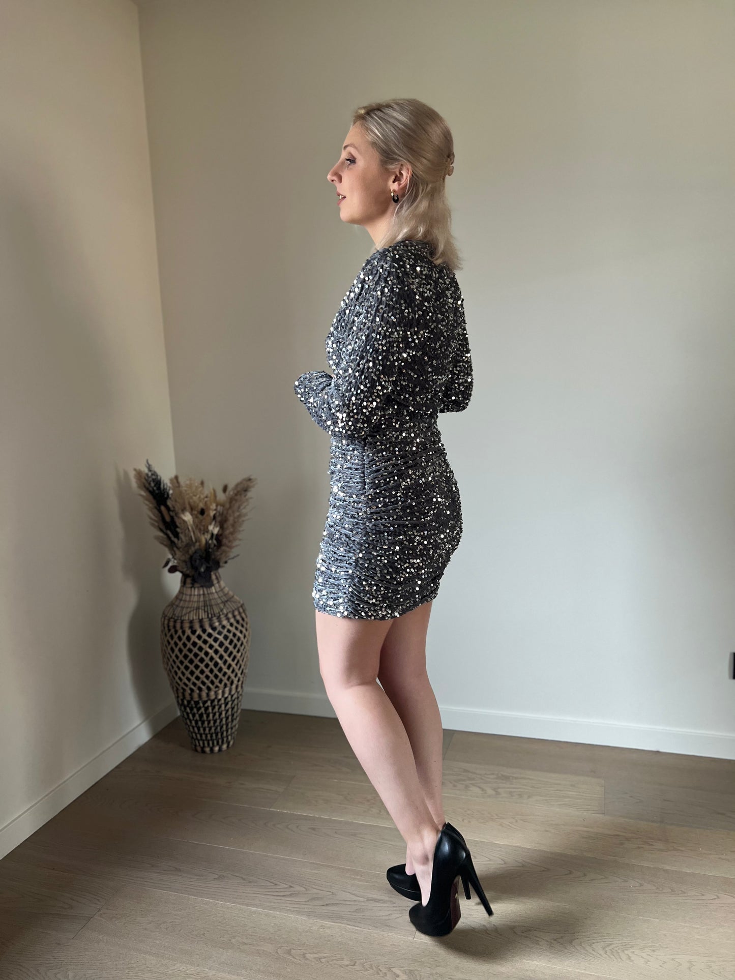 Silver dress sequin