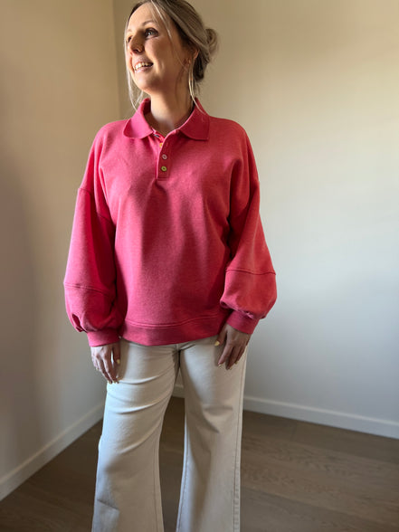 Polo sweater watermelon