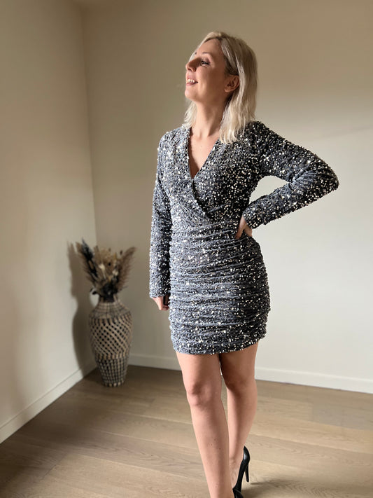 Silver dress sequin