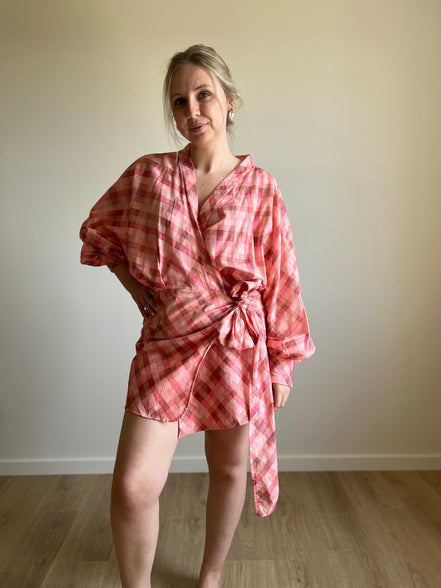 Rosie Wrap Dress pink