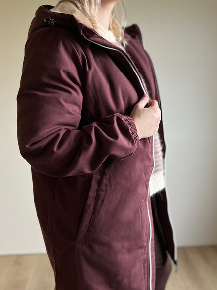 Stella parka jacket bordeaux