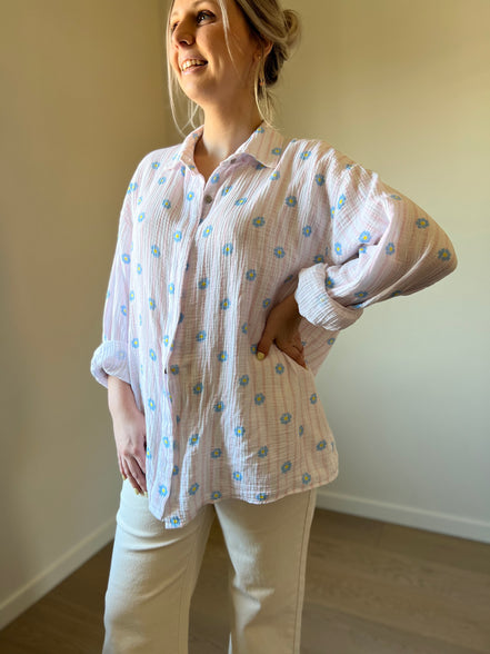 Tetra shirt pink/ blue