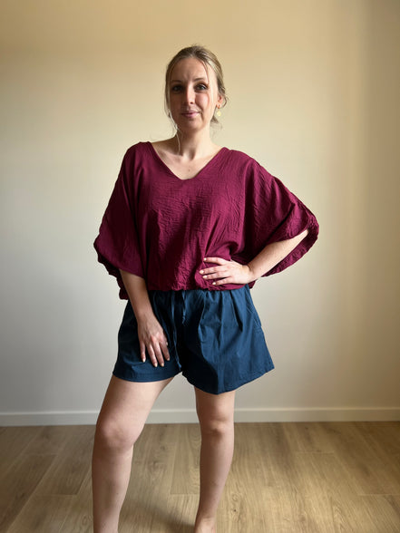 Drawstring Shorts – navy