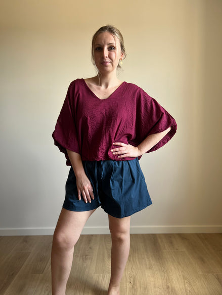 Drawstring Shorts – navy