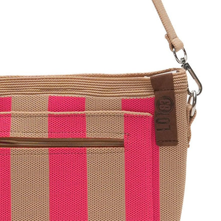 Stripe Crossbody bag pink
