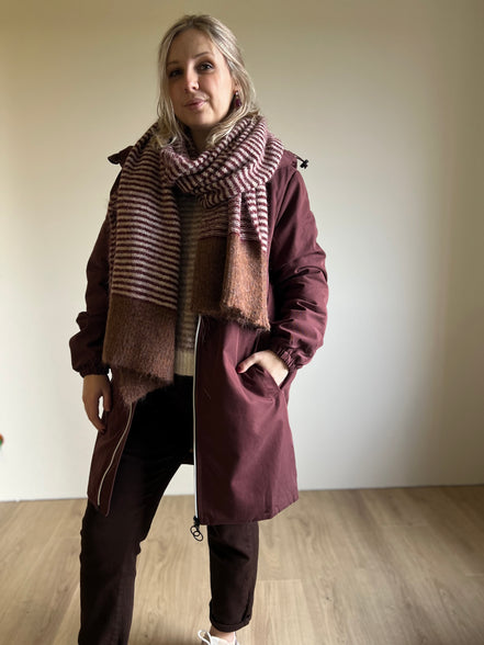 Stella parka jacket bordeaux