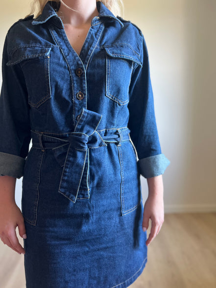 Denim dress brut