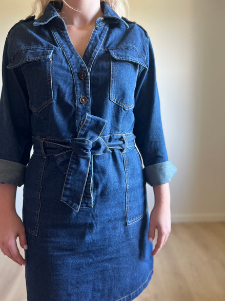 Denim dress brut