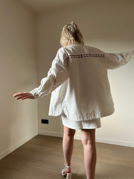 Crochet jacket white