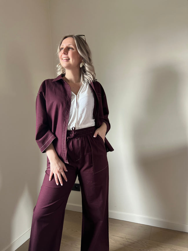 Aubergine pants
