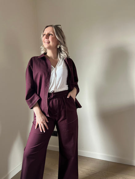 Aubergine pants