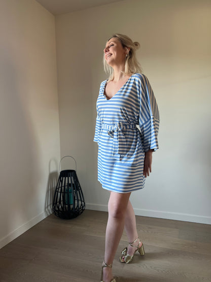 Striped dress blue