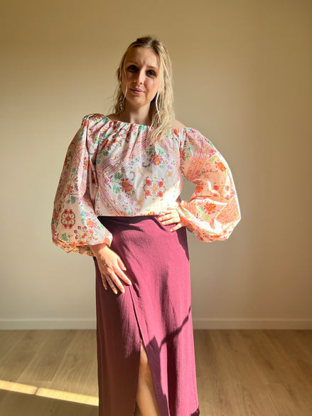 Wrap skirt - Burgundy