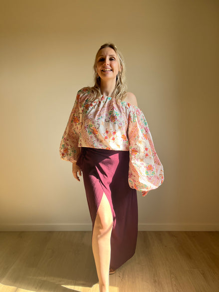 Wrap skirt - Burgundy