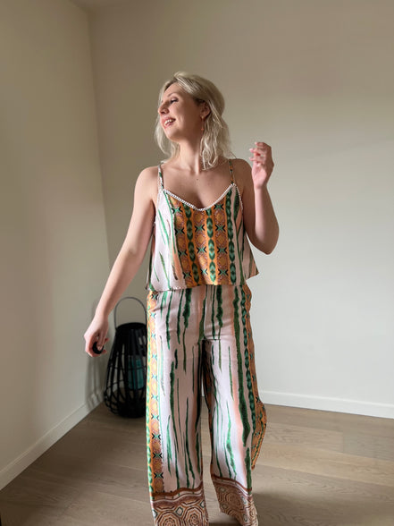 Boho top kaki