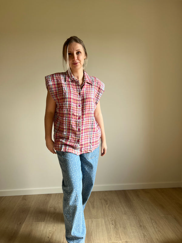 Candy Plaid Top