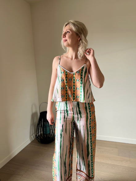 Boho top kaki