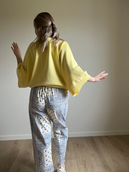Soft knit sweater yellow