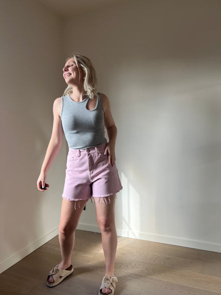 Cut-out top grey