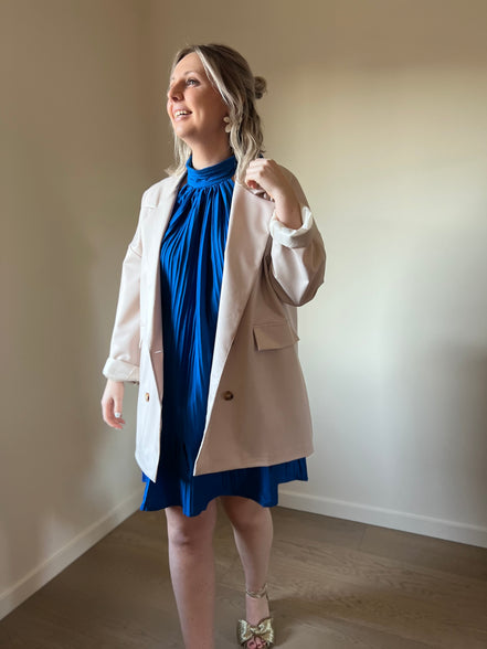 Blazer oversized beige