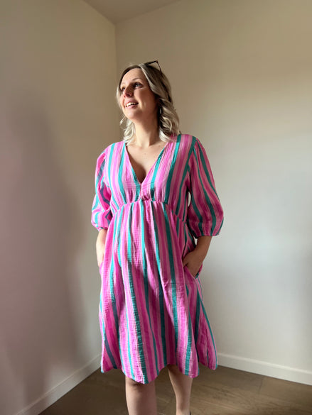 Tetra dress turquoise