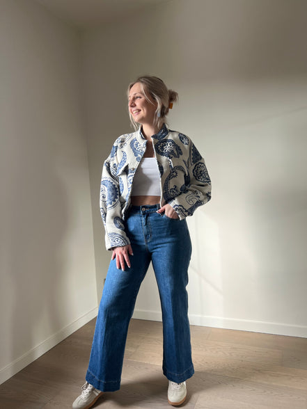 Windy cropped wijde jeans