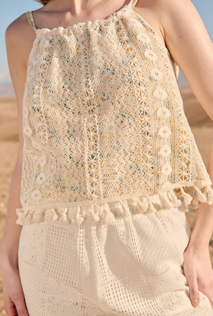Strop crochet top