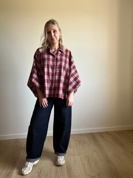 Carreaux shirt - Burgundy
