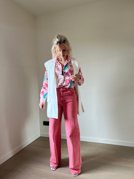 Abstract shirt pink