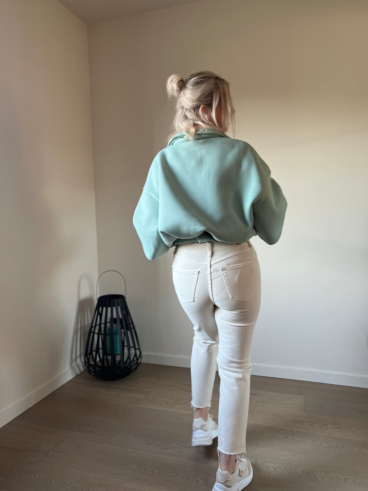 Mom jeans beige