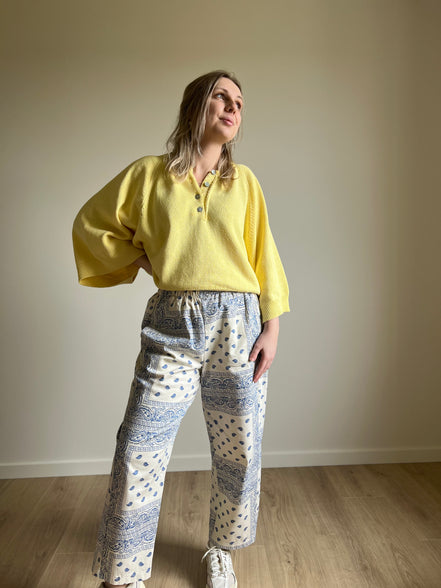 Soft knit sweater yellow
