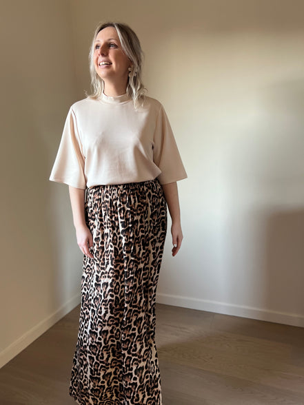 Amberkleurige rok met leo