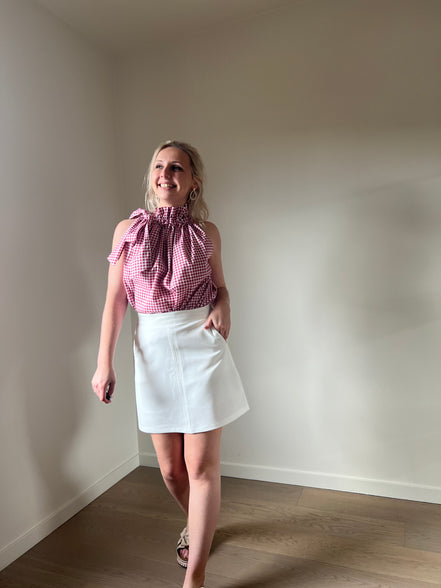 Op maat gemaakte rok wit